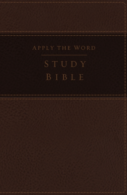 NKJV, Apply the Word Study Bible, Large Print, Leathersoft, Brown, Red Letter Edition