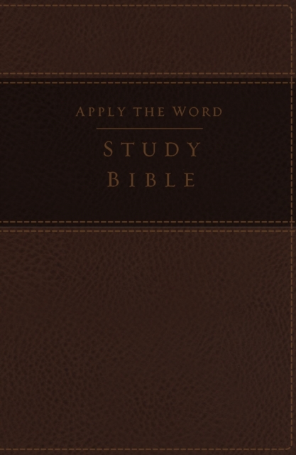 NKJV, Apply the Word Study Bible, Large Print, Leathersoft, Brown, Red Letter Edition