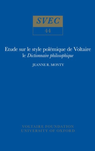 Etude sur le Style Polemique de Voltaire