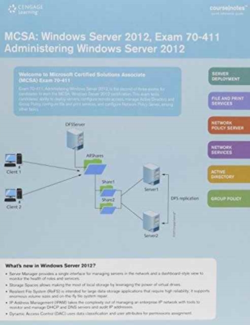 Coursenotes for Tomsho's MCSE/MCSA Guide to Microsoft Windows Server  2012 Administration, Exam 70-411