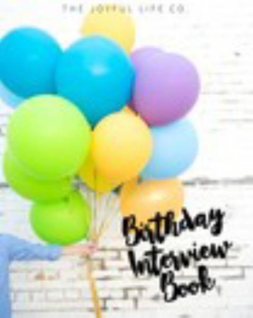 Birthday Interview Book Balloon Softcover