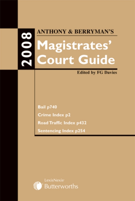 Anthony and Berryman's Magistrates' Court Guide