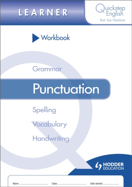 Quickstep English Workbook Punctuation Learner Stage