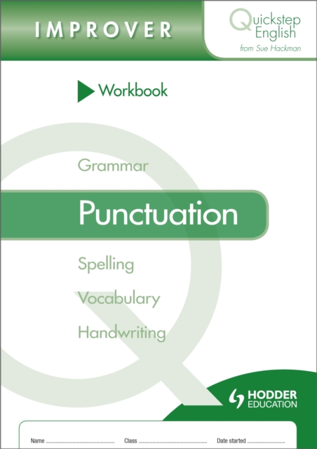 Quickstep English Workbook Punctuation Improver Stage