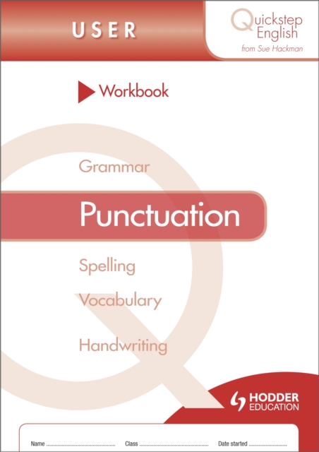Quickstep English Workbook Punctuation User Stage