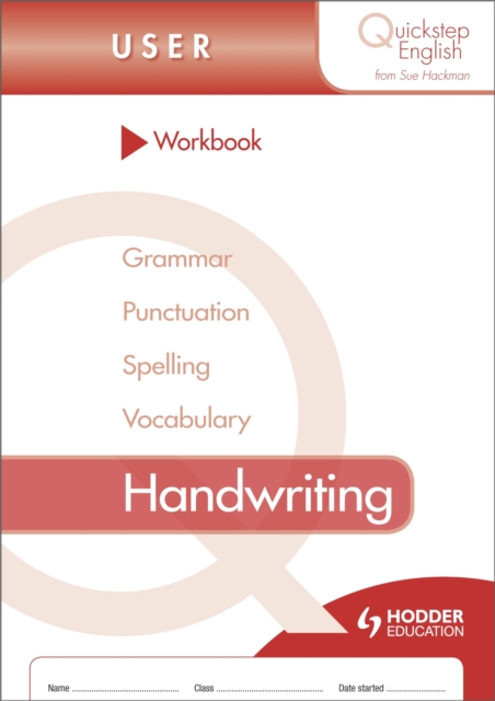 Quickstep English Workbook Handwriting User Stage