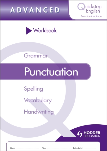 Quickstep English Workbook Punctuation Advanced Stage