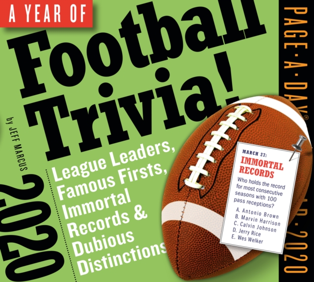 Year of Football Trivia! Page-A-Day Calendar 2020