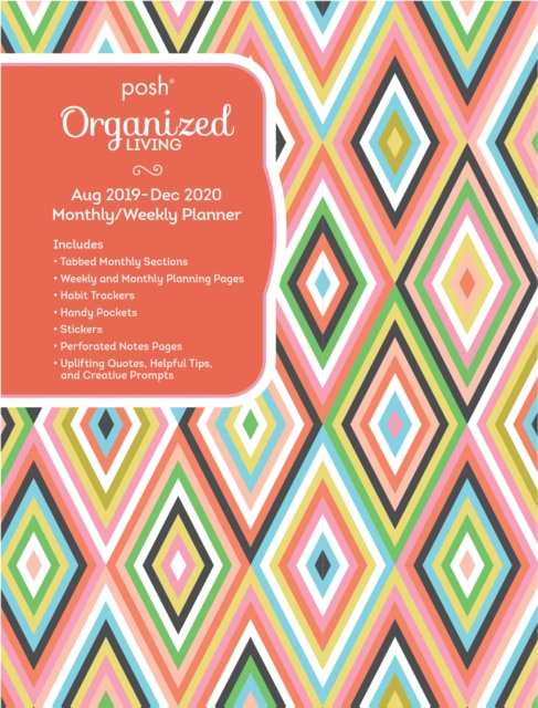 Posh: Organized Living Dazzling Diamonds 2019-2020 Monthly/Weekly Diary Planner