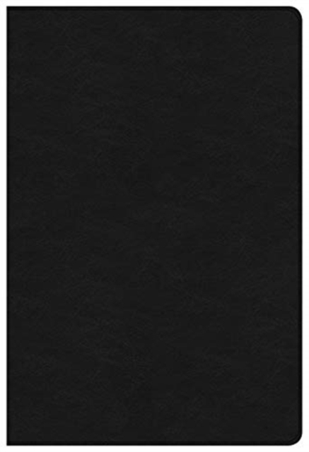 NKJV Large Print Ultrathin Reference Bible Black Letter Edition, Premium Black Genuine Leather