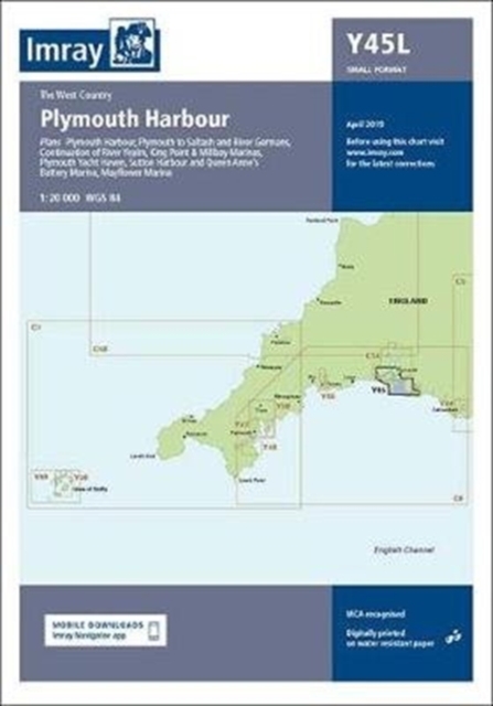 Imray Chart Y45 Plymouth Harbour Laminated