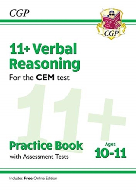 New 11+ CEM Verbal Reasoning Practice Book & Assessment Tests - Ages 10-11 (with Online Edition)