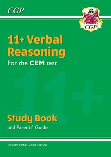 New 11+ CEM Verbal Reasoning Study Book (with Parents' Guide & Online Edition)