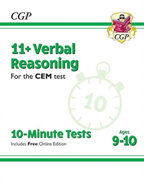 New 11+ CEM 10-Minute Tests: Verbal Reasoning - Ages 9-10 (with Online Edition)