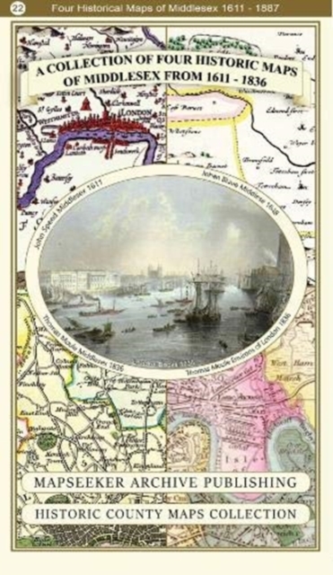 Collection of Four Historic Maps of Middlesex from 1611-1836