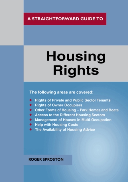 Straightforward Guide To Housing Rights Revised Ed. 2018
