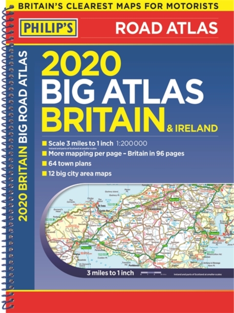 2020 Philip's Big Road Atlas Britain and Ireland