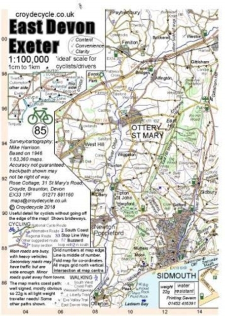 East Devon Exeter 1:100,000 (85)