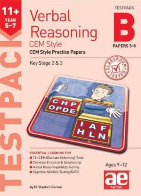 11+ Verbal Reasoning Year 5-7 CEM Style Testpack B Papers 5-8