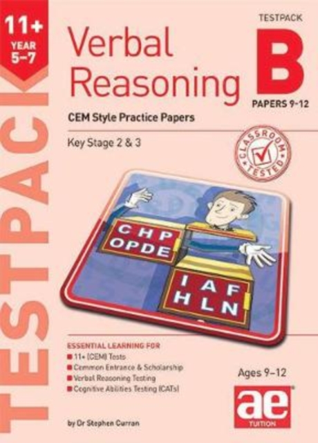 11+ Verbal Reasoning Year 5-7 CEM Style Testpack B Papers 9-12