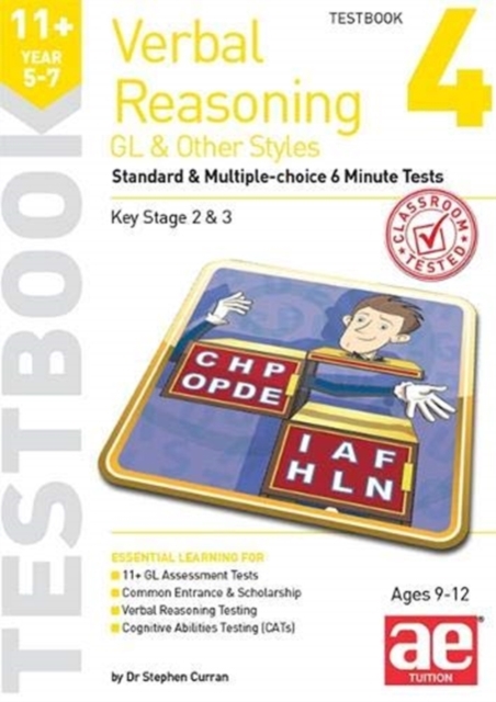 11+ Verbal Reasoning Year 5-7 GL & Other Styles Testbook 4