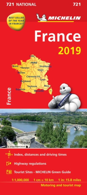 France 2019 - Michelin National Map 721