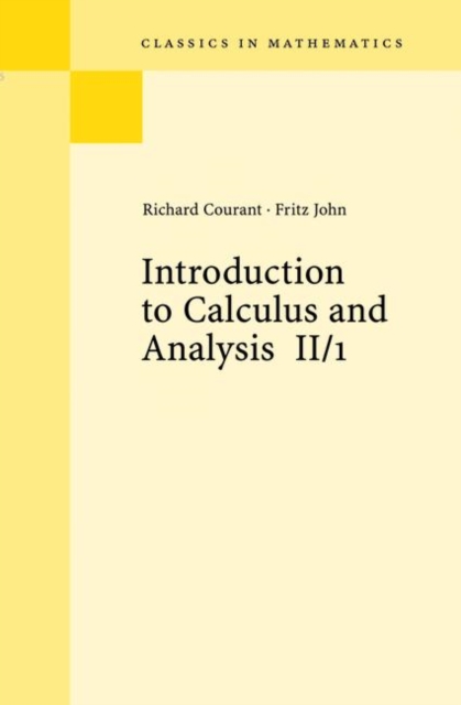 Introduction to Calculus and Analysis II/1