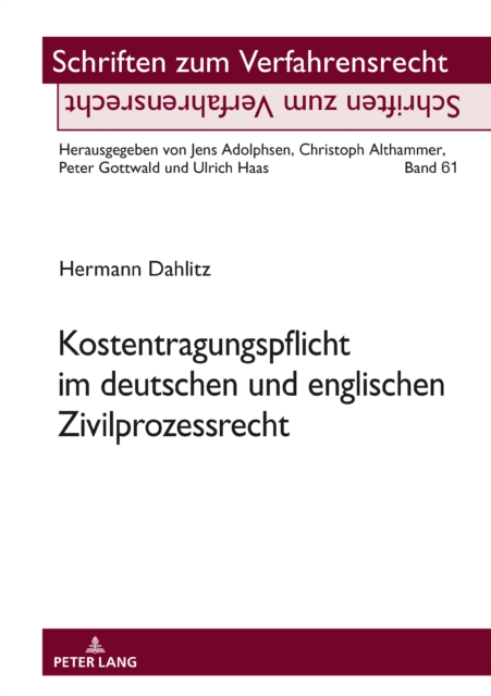 Kostentragungspflicht Im Deutschen Und Englischen Zivilprozessrecht