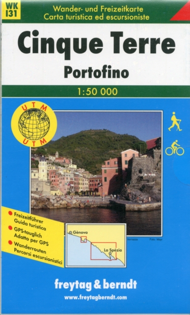Cinque Terre - Portofino Hiking + Leisure Map 1:50 000