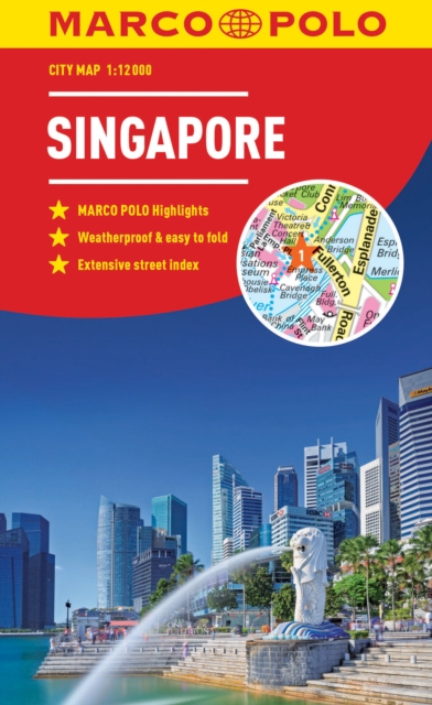 Singapore Marco Polo City Map - pocket size, easy fold, Singapore street map