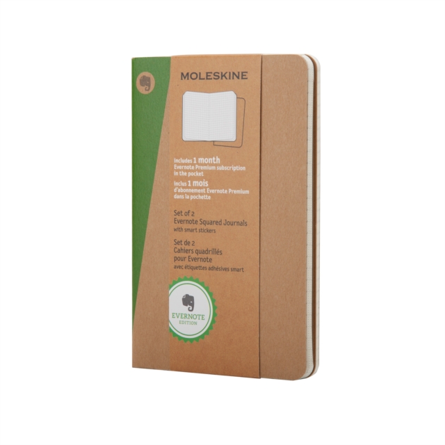 Pocket Squared Kraft Soft Evernote Journal With Smart Stickers 2 Set