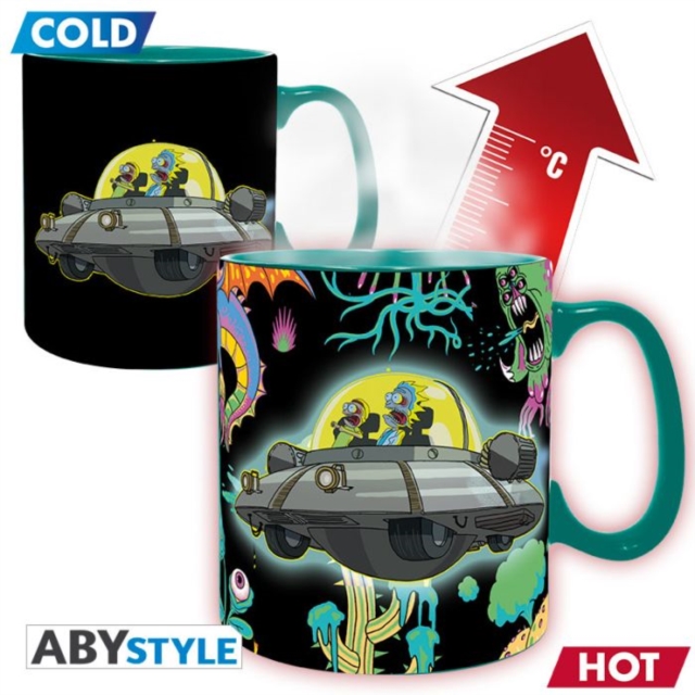 Rick And Mort Spaceship Heat Change Mug