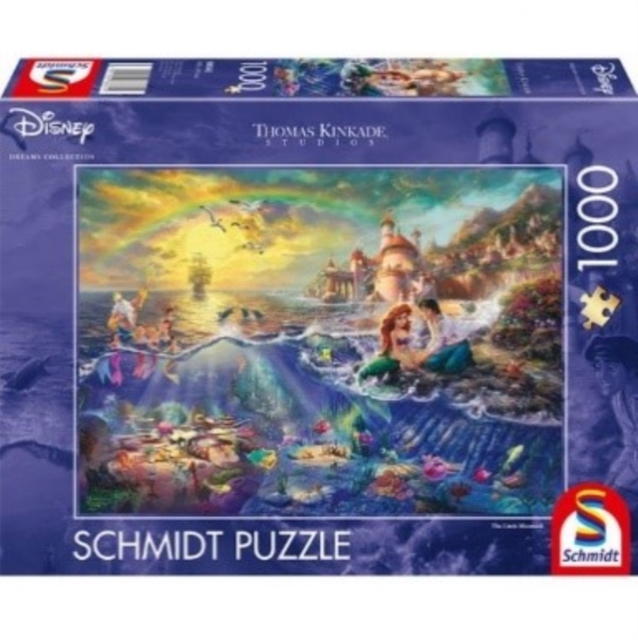 Disney - The Little Mermaid by Thomas Kinkade 1000 Piece Schmidt Puzzle