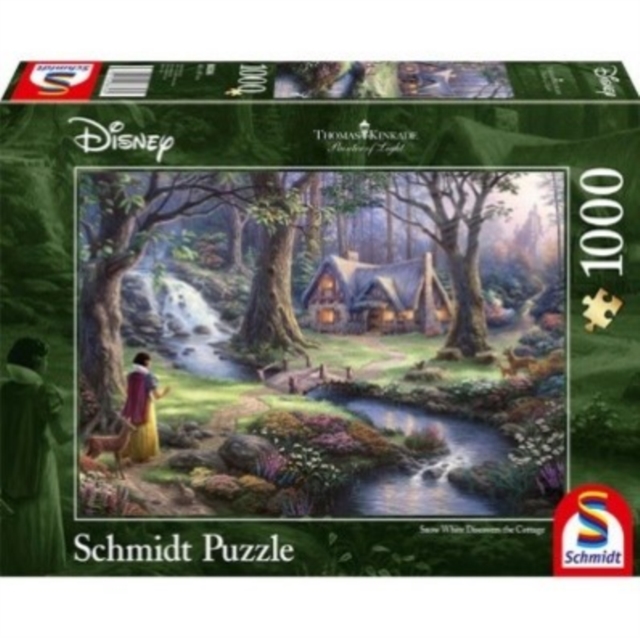 Disney - Snow White Discovers the Cottage by Thomas Kinkade 1000 Piece Schmidt Puzzle