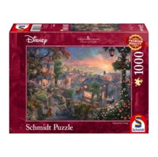 Disney - Lady and the Tramp by Thomas Kinkade 1000 Piece Schmidt Puzzle