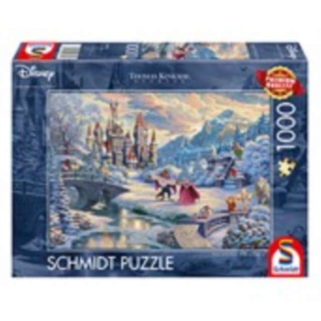 Disney Dreams Collection - Beauty and the Beast's Winter Enchantment by Thomas Kinkade 1000 Piece Schmidt Puzzle