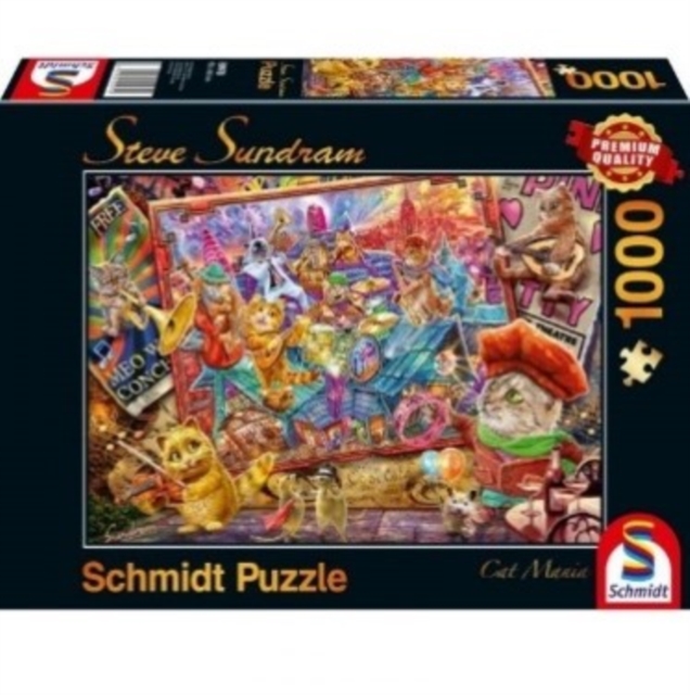 Cat Mania by Steve Sundram - 1000 Piece Schmidt Puzzle