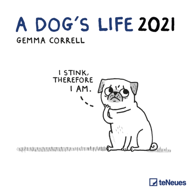 DOGS LIFE 30 X 30 GRID CALENDAR 2021