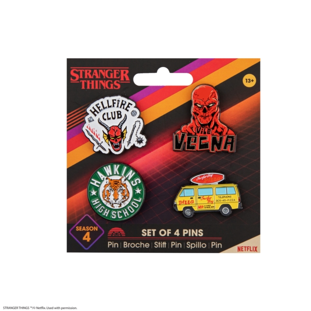 Pin set of 4 - Stranger Things Season 4