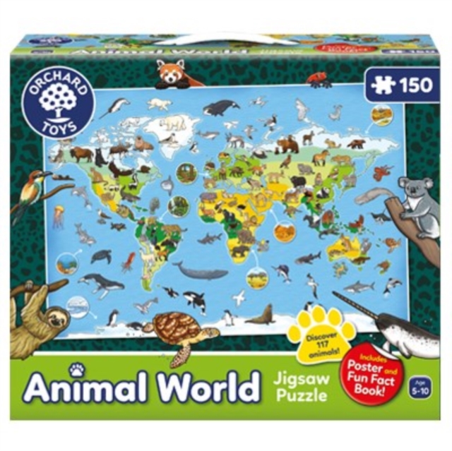 Animal World Puzzle And Poster