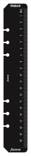 Filofax A5 Ruler page marker black refill