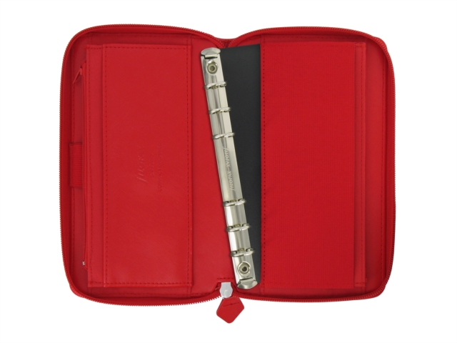 Filofax Personal Compact Zip Saffiano Organiser - Poppy