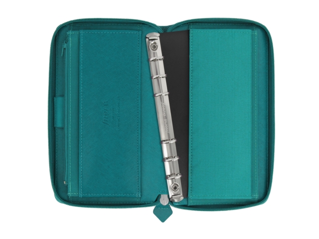 Filofax Personal Compact Zip Saffiano Organiser - Aquamarine