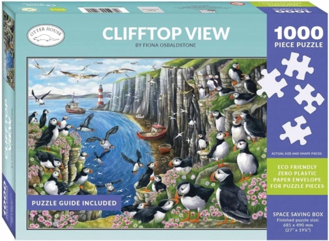 Jigsaw 1000 Piece - Clifftop View (Puffin) (L)