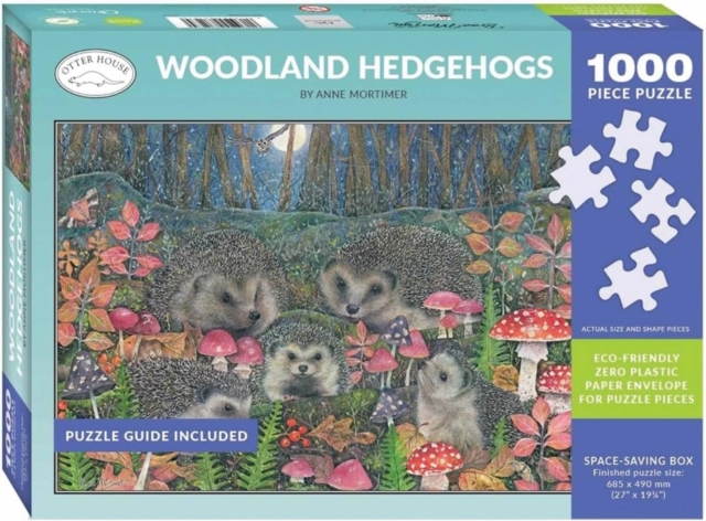 Jigsaw 1000 Piece - Woodland Hedgehogs
