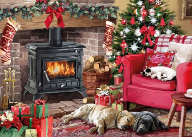 Jigsaw 1000 Piece - Fireside Snuggles