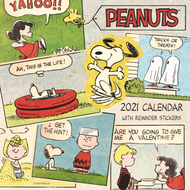 Peanuts Square Wall Planner Calendar 2021