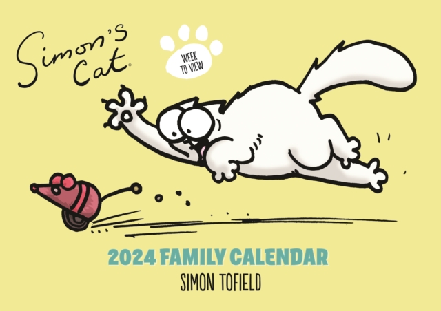 Simon's Cat Week-to-View Planner A4 Calendar 2024