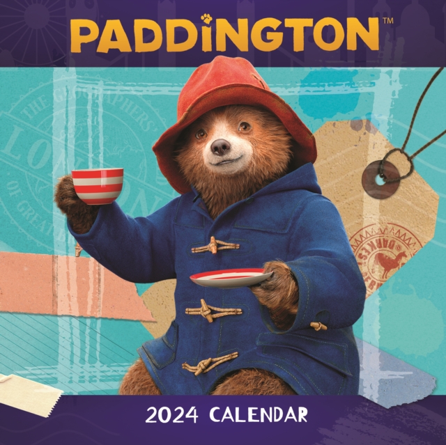 Paddington Bear Movie Square Wall Calendar 2024