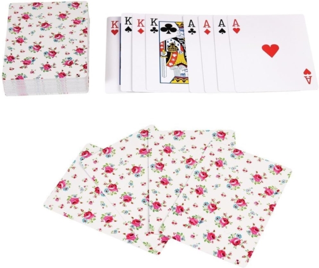 Playing cards in a tin - La Petite Rose